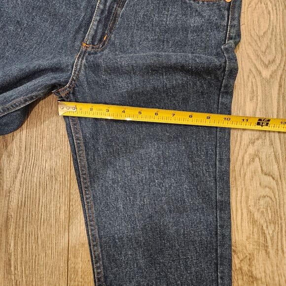 Vintage Guess Blue Jeans with Black Triangle Classic Fit Size 28 100% Cotton - Picture 7 of 10